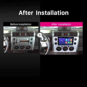 Seicane Android 9.1 Car radio Audio Сай за 2007-2018 Toyota FJ CRUISER Car Стерео уредба, 2 din и GPS навигация Bluetooth 3G WiFi
