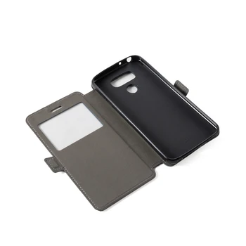 Изкуствена кожа телефон чанта калъф за LG V20 флип калъф за LG V40 View Window Book Case за LG V20 Mini мека силиконова делото Tpu