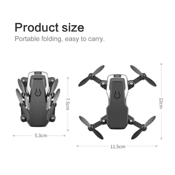 Halolo LF606 Mini Drone с камера, wifi FPV сгъваем RC Mini Quadcopter с 4K камера HD Височина мини детска играчка RC хеликоптер
