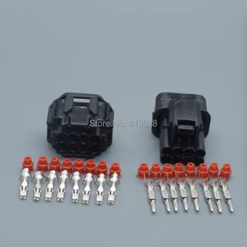 Shhworldsea 8 pin auto connector 1.2 male female LED headlight speaker plug sensor connectors 6181-6850 6189-7423