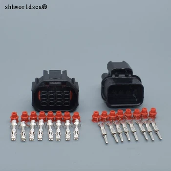 Shhworldsea 8 pin auto connector 1.2 male female LED headlight speaker plug sensor connectors 6181-6850 6189-7423