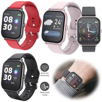 Сърдечната честота на кръвното налягане гривна Фитнес тракер, спортни умни часовници Bluetooth разговори дистанционно помещение SMS напомняне за iPhone LG