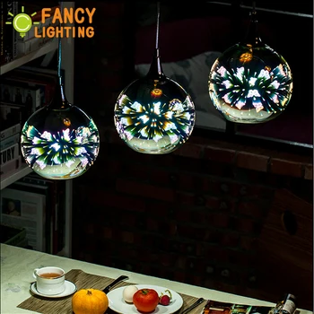 (Лампа безплатно)3D пеперуда топло / студено бяло висящи лампи 1 м кабел реколта hanglamp за дома / трапезария таванска стая декор окачен лампа