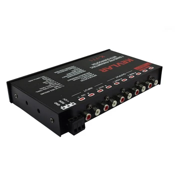 Lusya 7-сегментен еквалайзер Car Audio EQ настройка crossover amplifier DC 12V D3-008