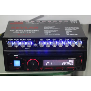Lusya 7-сегментен еквалайзер Car Audio EQ настройка crossover amplifier DC 12V D3-008