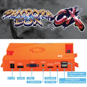 Нов 3H оригинален Pandora BOX CX 2800 IN 1Game Board джойстик дънна платка ретро arcade касета с кабелна адаптер за захранване