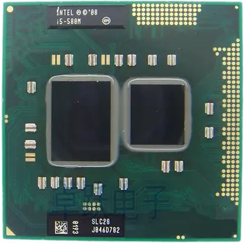 Оригиналния Cpu Intel Core i5-580M 3M Cache, 2.66 GHz ~ 3.33 Ghz, i5 580M PGA988 лаптоп ПРОЦЕСОР съвместим HM55 PM55 HM57 QM57
