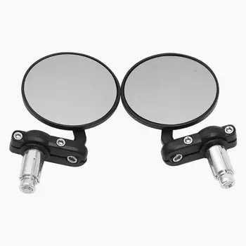 Универсални Мото байк промяна ретро мотор сгъваема огледало Черна заготовки 22 мм дръжка бар огледало за обратно виждане Огледало с високо качество