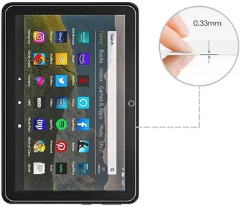 Tablet закалено стъкло на защитно покритие на екрана за Amazon fire HD 8 10th Генерал 2020 Tablet HD Eye Protection закалена филм