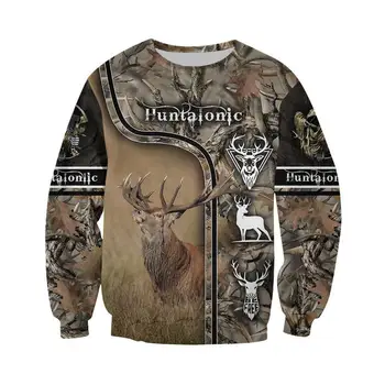Deer Hunter camo 3D All Over Printed Men Hoodies hoody унисекс градинска дрехи Цип пуловер ежедневни яке спортни костюми KJ0206