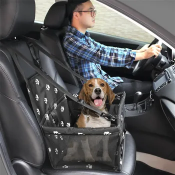Pet Dog Car Seat Cover Waterproof Dog Carrier Safe Dog Car Seat Basket Cat Puppy Travel Bag Mesh Висящи Чанти