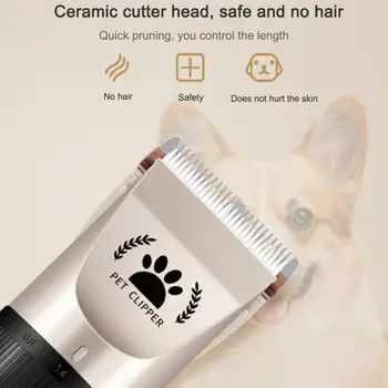 Професионален куче коса тример за домашни любимци Комплект USB акумулаторна електрическа машина за подстригване на домашни любимци бръснач набор от малошумных домашни любимци, прическа машина