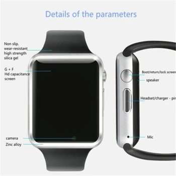 Android Smart Watch дамски спортни часовници с голям капацитет Bluetooth водоустойчив фитнес ръчен часовник СИМ SMS