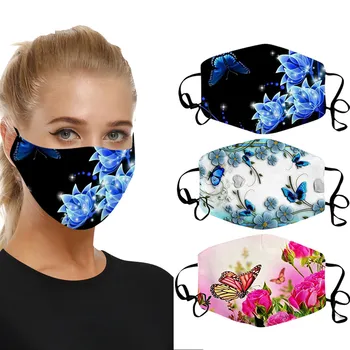 Универсална пылезащитная моющаяся маска за лице за възрастен множество дишаща маска за устата може да се постави филтър модни тъканни маска Mascarilla