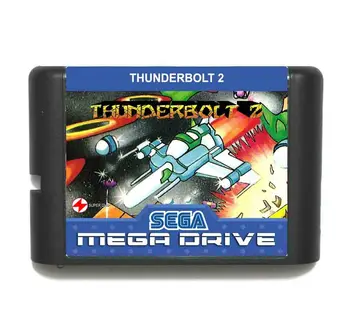 Thunderbolt II 16 битова игрална карта MD с търговия на дребно кутия за Sega Mega Drive For Genesis