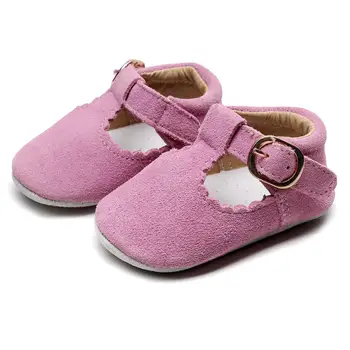 Детски обувки от естествена кожа T-bar Mary jane бебета дете дете принцеса балетные обувки, детски обувки мека подметка