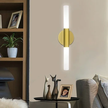 Модерен стенен лампа Plug In Wall Светлини спалня вътрешно осветление коридор LED Glass Wall Mounted Lamp Up Down топло бяла светлина G9