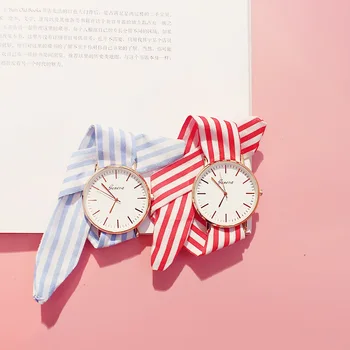 Модни дамски часовници Лента ивица пеперуда ключалката дамски часовници младо момиче прости часовници Reloj Mujer Zegarek Damski