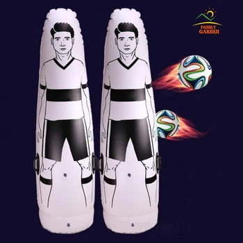 Високо качество, с дебелина 0,6 мм PVC надуваеми футболни обучение вратар барабанен въздушен футбол манекен за деца и възрастни