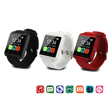 Bluetooth Smart Watch Sport Electronics Smartwatch U8 за Android-телефон подкрепа за повикване на номер от 50 м водоустойчива с камера Whatsapp