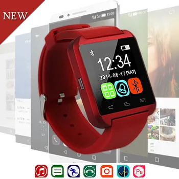 Bluetooth Smart Watch Sport Electronics Smartwatch U8 за Android-телефон подкрепа за повикване на номер от 50 м водоустойчива с камера Whatsapp