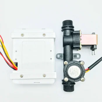 US211M-USN-HS21TX Дозировочная машина количествен контролер разходомер за вода сензор за четец на 1-30л/мин 24V с датчик и соленоидом