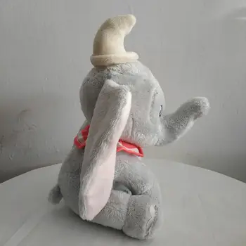 Безплатна доставка седи 25 см оригинални слона Дъмбо на плюшени играчки, плюшени играчки, добър мек момче кукла за подарък на детето