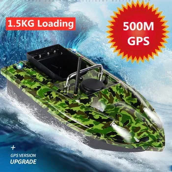 GPS Bait Boat 500м Distance Control Fishing Bait Boat 1.5 KG Load GPS Position Location One Key Return With Carry Bag High Speed