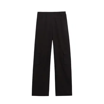 Harajuku Ribbon Cargo Pants Women Spring Plus Size Joggers Sweatpants Панталони Черни Свободни Широки Спортни Панталони Kobieta Spodnie