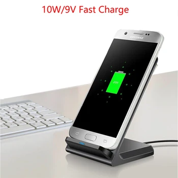 10W Wireless Charge Quick Charge Dock за Samsung S10S20 Fast Charging Stand Pad за iPhone 11Pro XS Max XR X безжично зарядно устройство