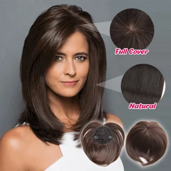 Най-новият силки клип на косата Topper перука термостойкое влакна, удължаване на коса, за жени увеличаване на главата изкуствена коса-аксесоари за коса