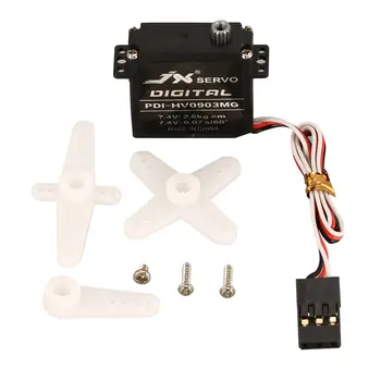 RC Drone JX PDI-HV0903MG Mini Steering Torque Digital Metal Gear Основната Серво for RC Fixed Wing Airplane Plane