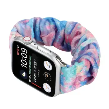 Toyouths шал, лента за iwatch Band 38/40/42/44 мм дамска мода шал смяна каишка за Apple Watch SE Series 6 5 4 3 2 1