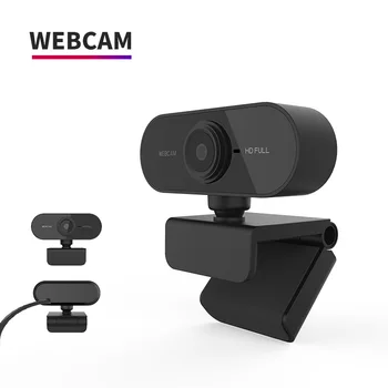 HD 1080P уеб камера мини-компютър PC WebCamera с микрофон въртяща се камера за директно излъчване на видео разговор конферентен работа
