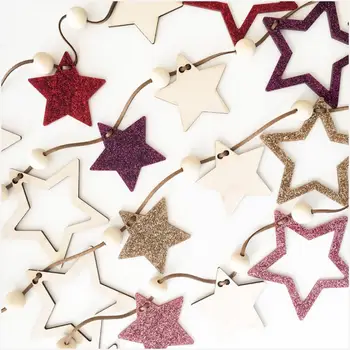 Звездата Виси Декор Стенен Висулка Nordic Празник Коледа, Хелоуин Сватбена Украса Начало Детска Стая Декор Аксесоари