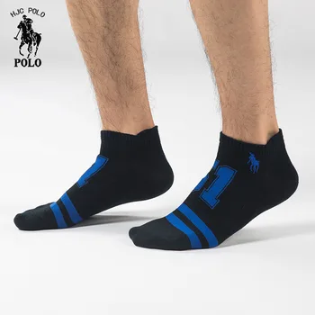 Високо Качество Дишаща Забавен Марката Polo Мъжки Чорапи Памучни Спортни Чорапи За Мъжете Бизнес Чорап Размер 40-44 Mix Цвят