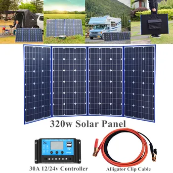 XINPUGAUNG много преносим 18V 350w слънчев панел (87.5Wx4Pc) Китай 12V контролер панел за слънчеви батерии зареждане на Колела В. В. Кола