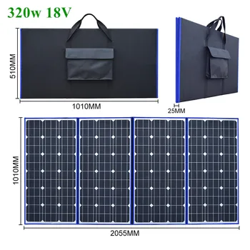 XINPUGAUNG много преносим 18V 350w слънчев панел (87.5Wx4Pc) Китай 12V контролер панел за слънчеви батерии зареждане на Колела В. В. Кола