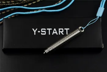 Y-START тактически дръжката е от титанова сплав писалка с кабел за офис ключодържател открит на отбраната EDC инструменти