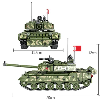 945ШТ военна 99А начална станция на танк оръжие модел градивните елементи на WW2 танк град полицията войници цифри тухли играчки за деца