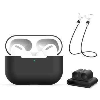 Силиконов калъф за слушалки AirPods Pro 3 in 1 Box Protector безжичен защитен калъф за слушалки AirPods 2 1