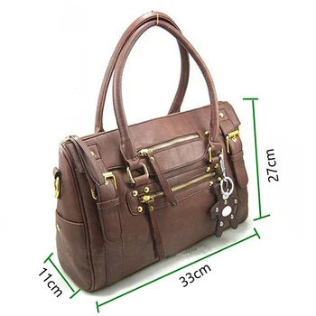 Дамска чанта мъкна женски чанта чанта ежедневна чанта винтидж колан мечка ежедневна мода един цип универсален ПУ