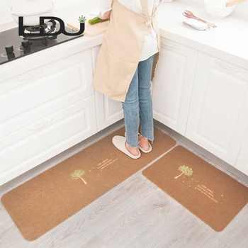 RULDGEE подови подложки Против-skiddin абсорбцията на вода усвояването на масло килим дългата кухненска врата подложка за баня врата мат