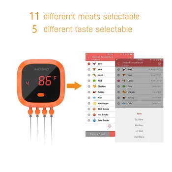 Inkbird IBT-4XC, Bluetooth и дигитален термометър с перезаряжаемым магнитен термометър за кухня,готвене,пушач,фурна,барбекю