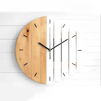 JADUOMA стенен часовник Кварцов абстрактни промишлени стенен часовник с модерен дизайн може да надпис 3D античен стил стенни часовници и за домашен декор