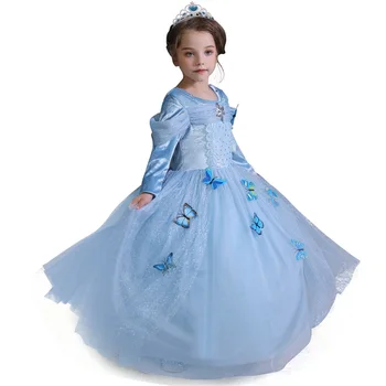 Облечи за деца cosplay костюм принцеса пеперуда Хелоуин Disfraz 4-10Yrs рокля за момичета