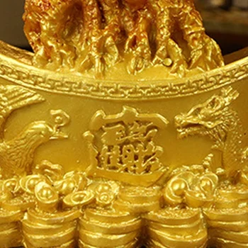 Щастливо Пари Дърво Китайски Кюлчета Злато Crystal Фортуна Дърво Украшение Богатство На Орнамента Домашен Офис Украса На Масата Настолни Занаяти