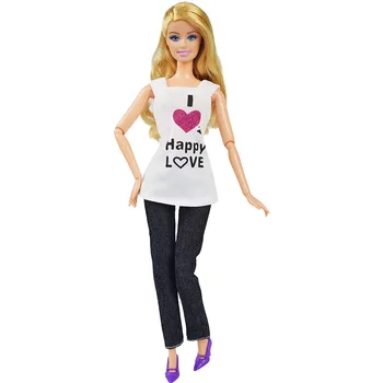 5 бр. / лот мода партия лъскава дантела високо качество на ръчно изработени домашно обличам кукла и аксесоари момиче играчка за кукли барби дрехи