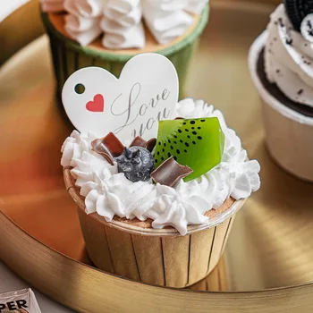 Моделиране торта модел на фалшиви крем cupcake ins далеч по-приятни снимки подпори декориране на прозореца десерт украса на масата