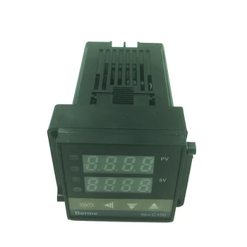 REX-C100 цифров регулатор на температурата термостат SSR изход K тип термодвойка сензор 48 x 48 +SSR 40DA твердотельное реле+сензор